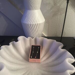 Elegant Silver and Red Bracelet